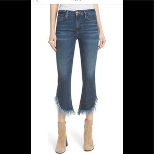 Frame Le Crop Mini Boot Bayberry Wash Mid rise, Size 32